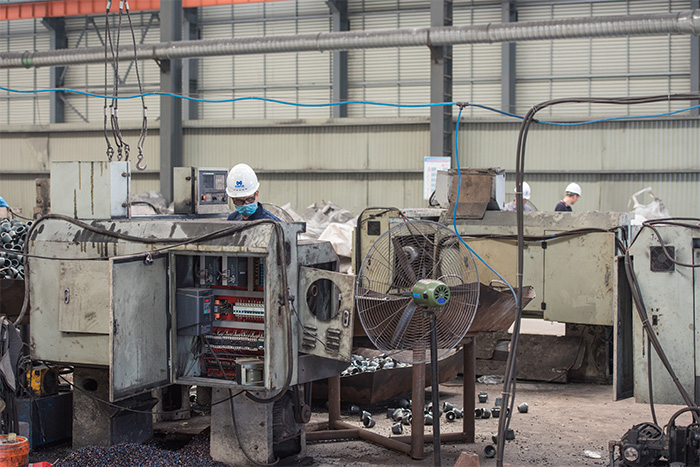 长治网架配件-锥头加工车间